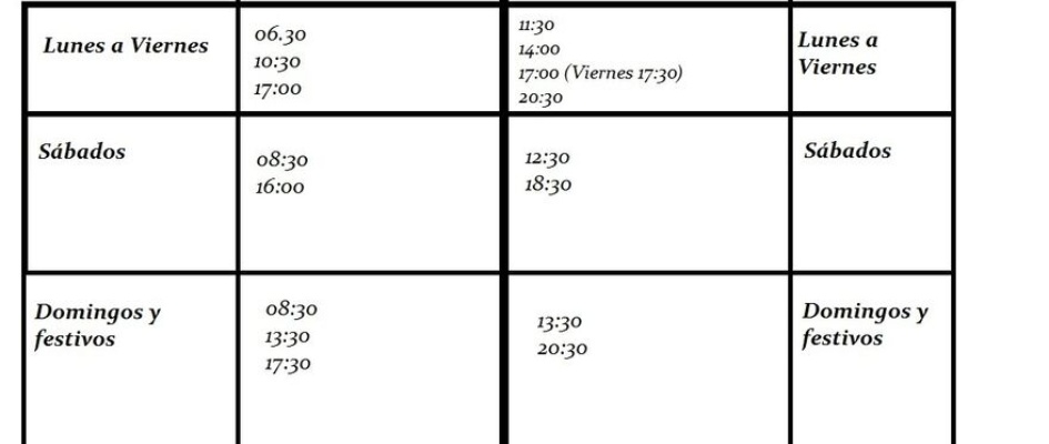 horarios autobuses